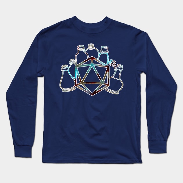 D&D Dice and Potions Long Sleeve T-Shirt by CuteNerds